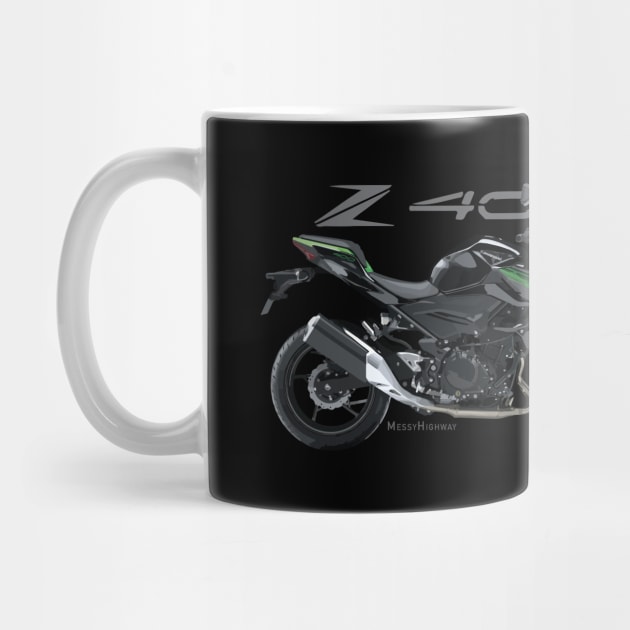 Kawasaki Z400 18 black/green, sl by MessyHighway